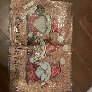 Christmas welcome mat